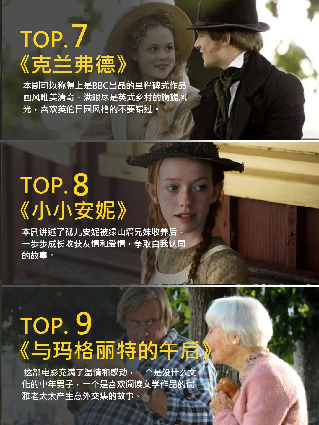 15部宅家必看英美治愈片💥安利给所有姐妹