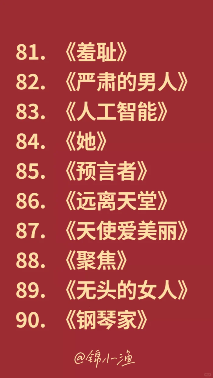 BBC 评出的 21 世纪的百大电影