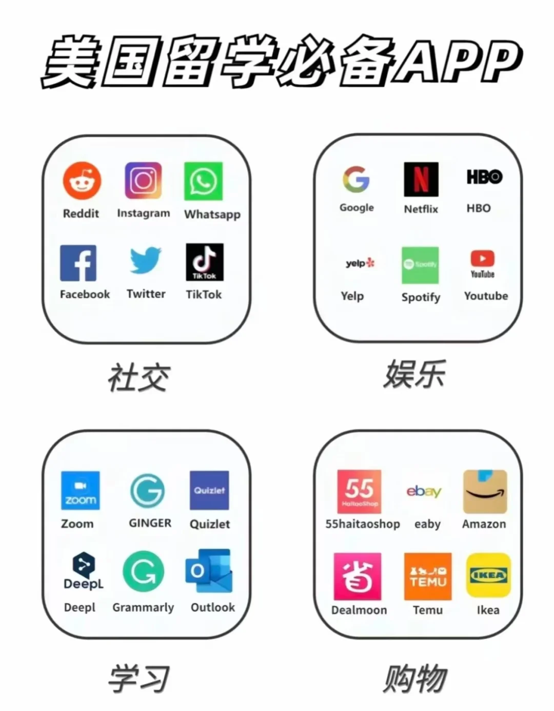 留学必备app