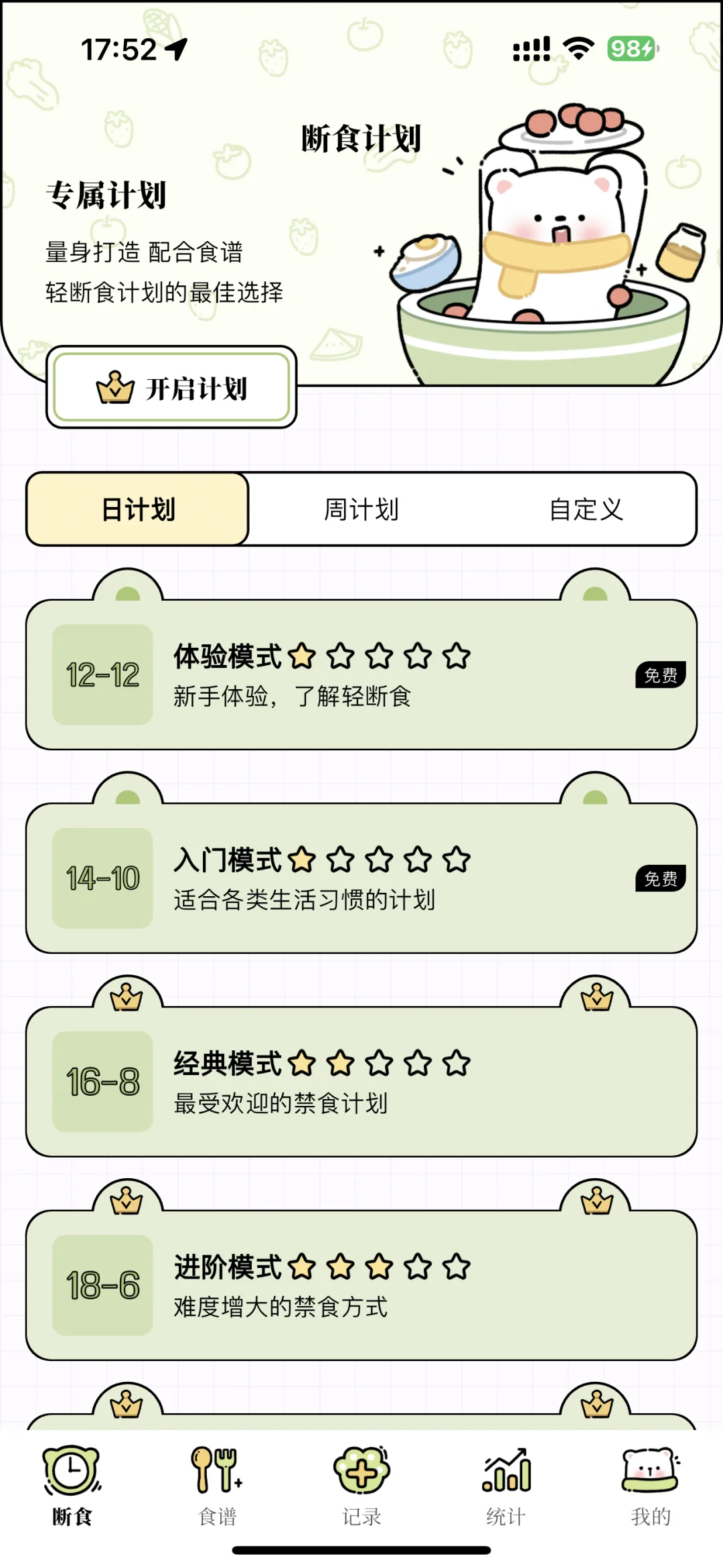 好可爱的轻断食app!