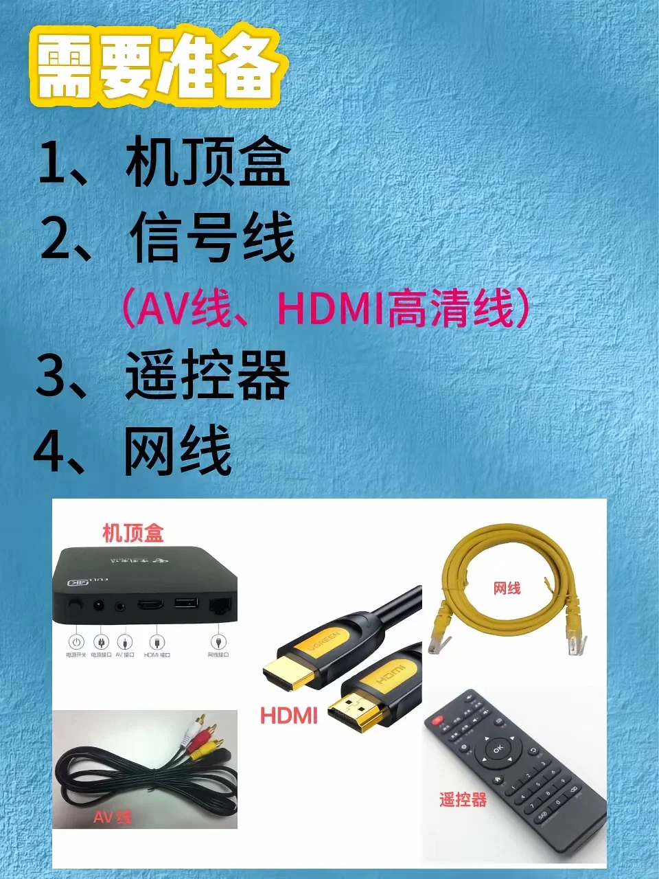 机顶盒如何连接电视