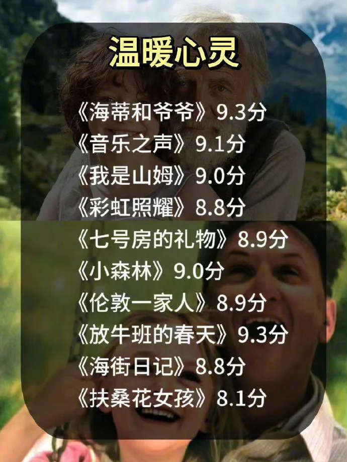 独处时可以👀的70部电影❤️‍🩹治愈内心