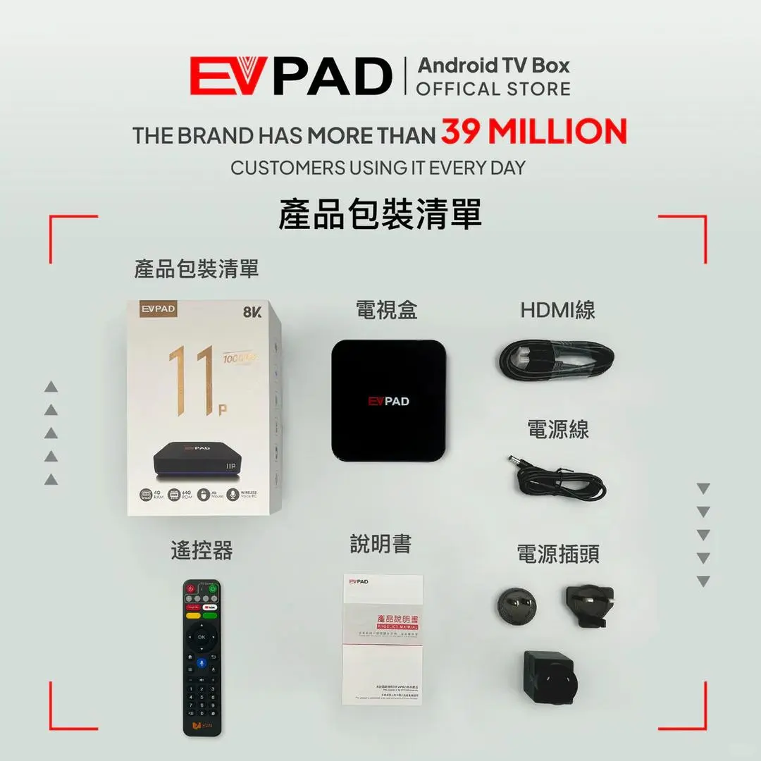 🇲🇾🇸🇬 EVPAD 11P全新升级 娱乐盒品牌！