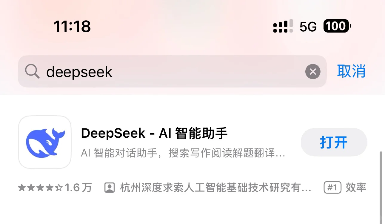 苹果IOS安装deepseek