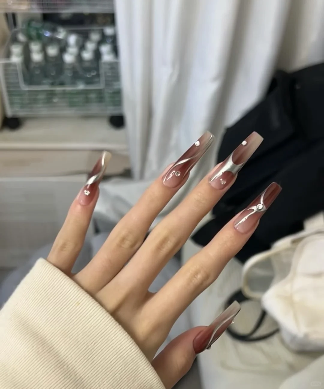 辣妹拽姐美甲长款式