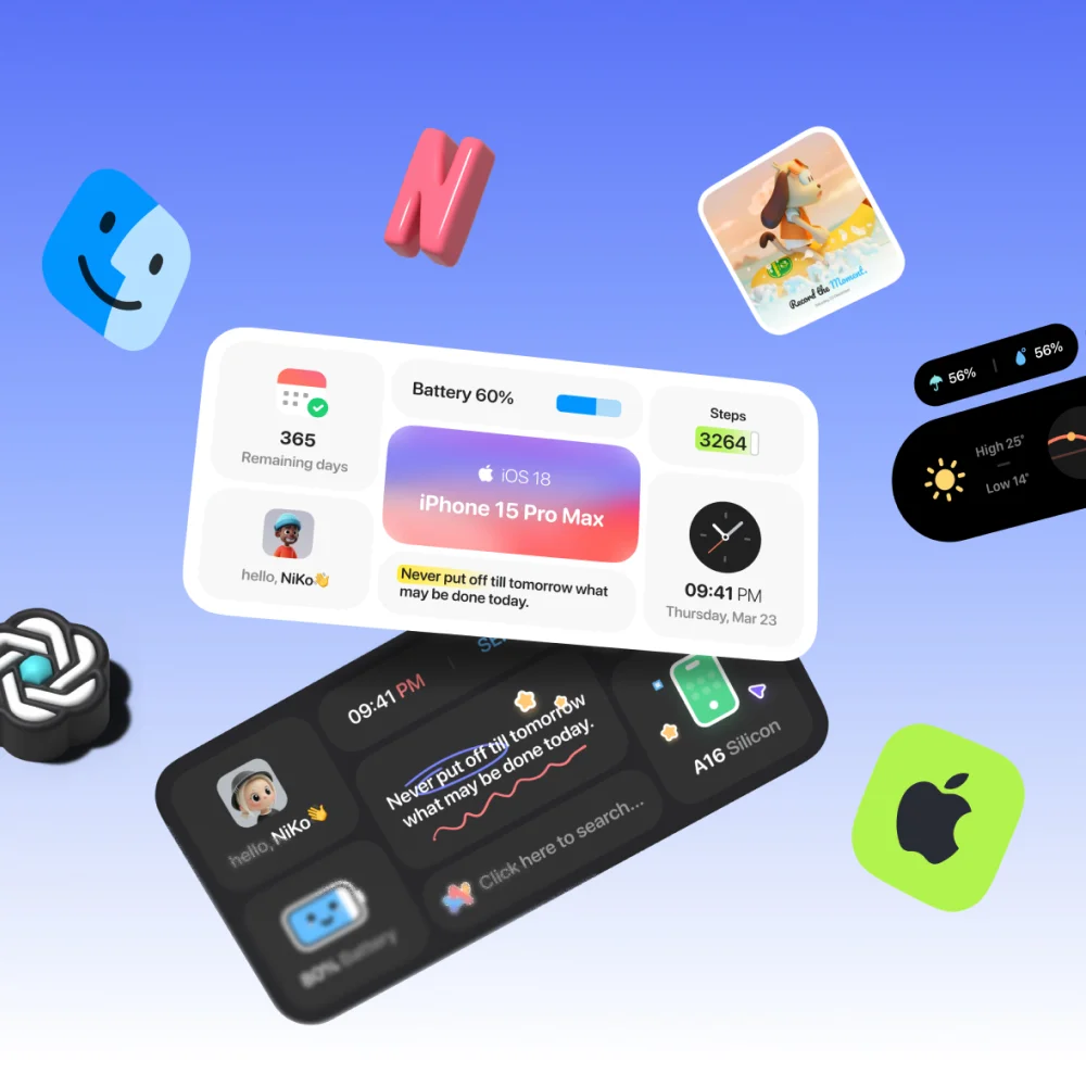 8个月执念，我做了个高级感小组件App