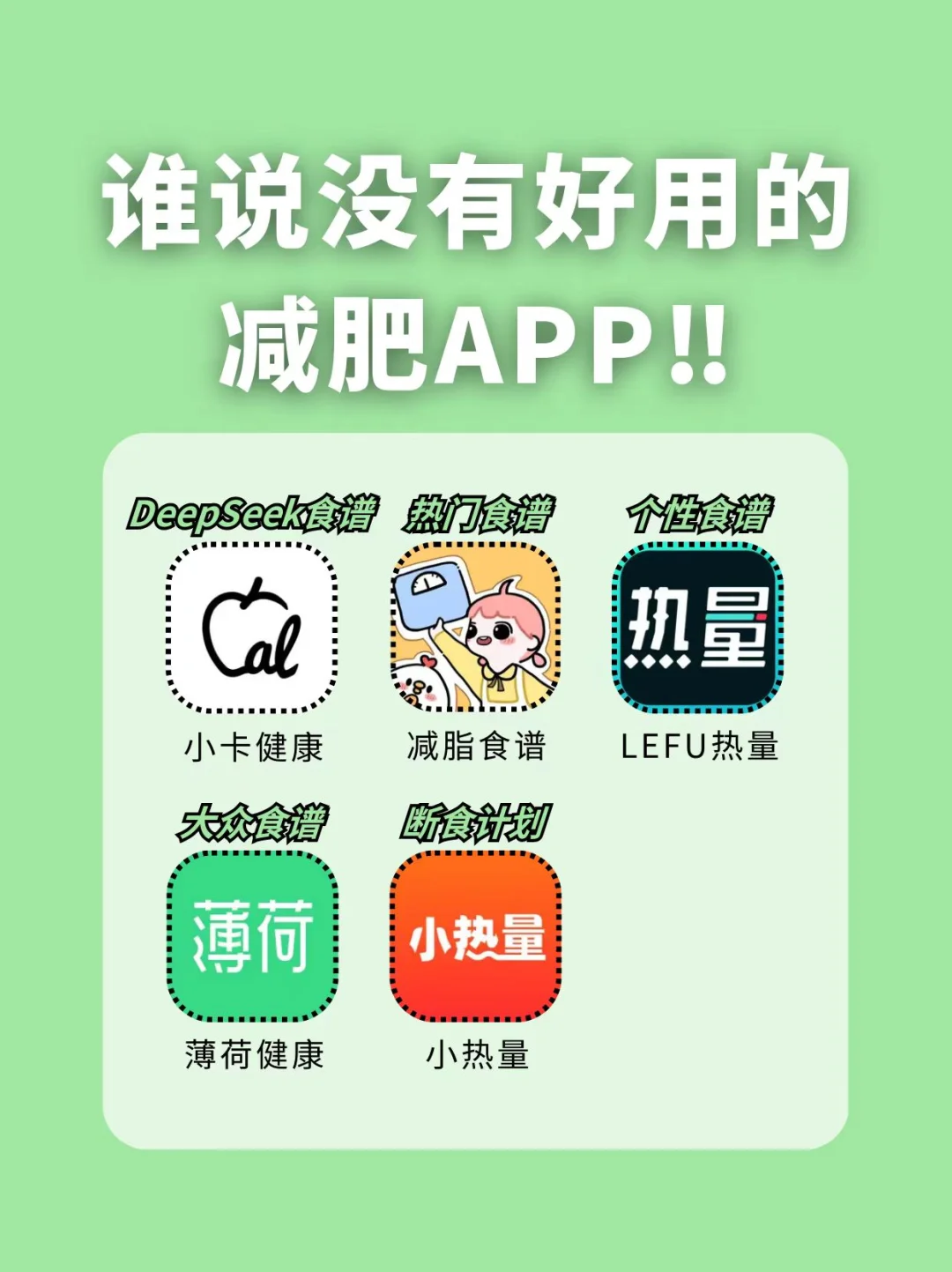 谁说没有好用的减肥APP‼