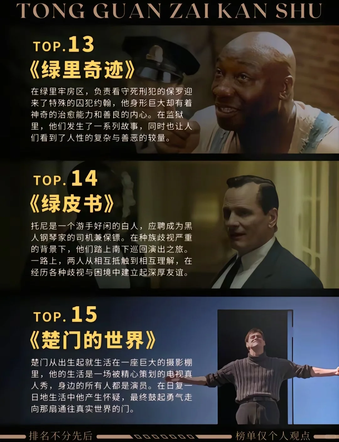 十五部高分电影推荐