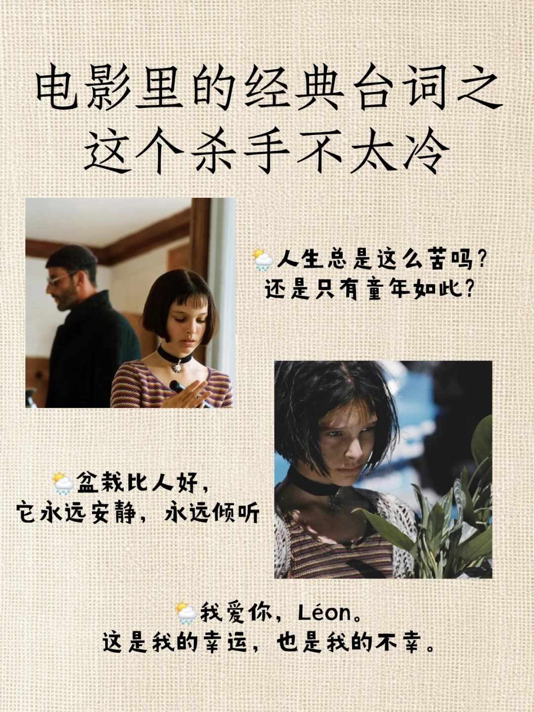 经典电影台词之这个杀手不太冷