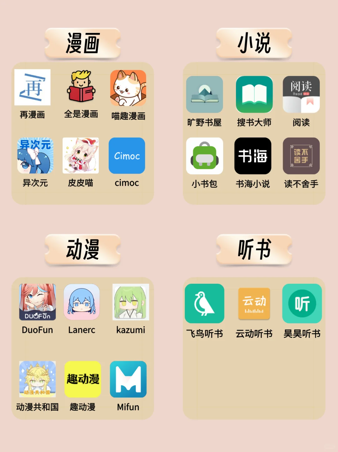 哇！这些宝藏免费小说漫画软件APP真好用！