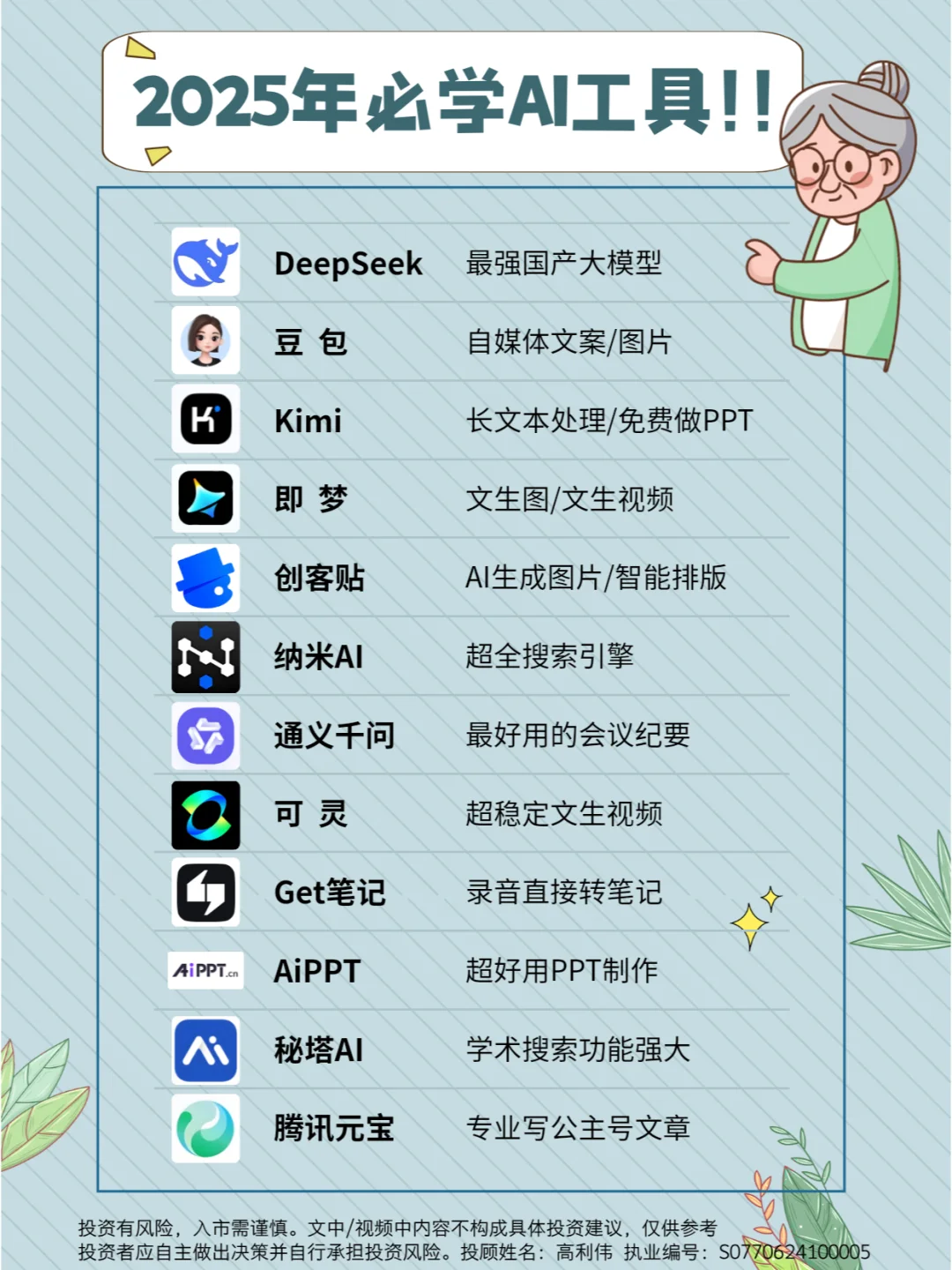 2025年必学AI工具