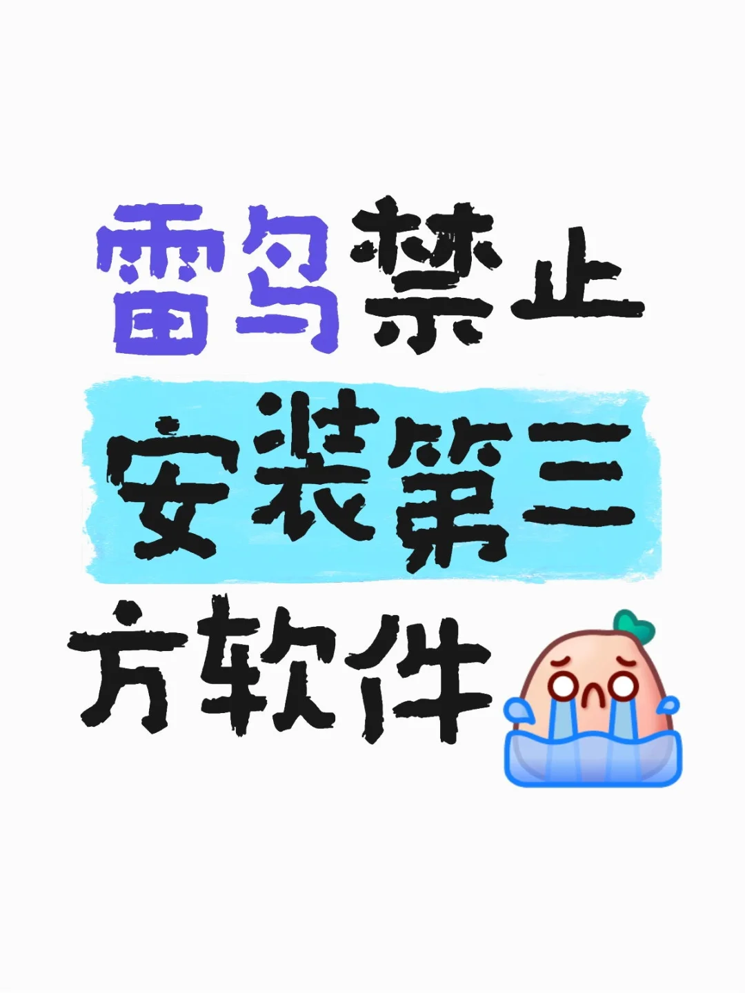 雷鸟禁止安装第三方软件