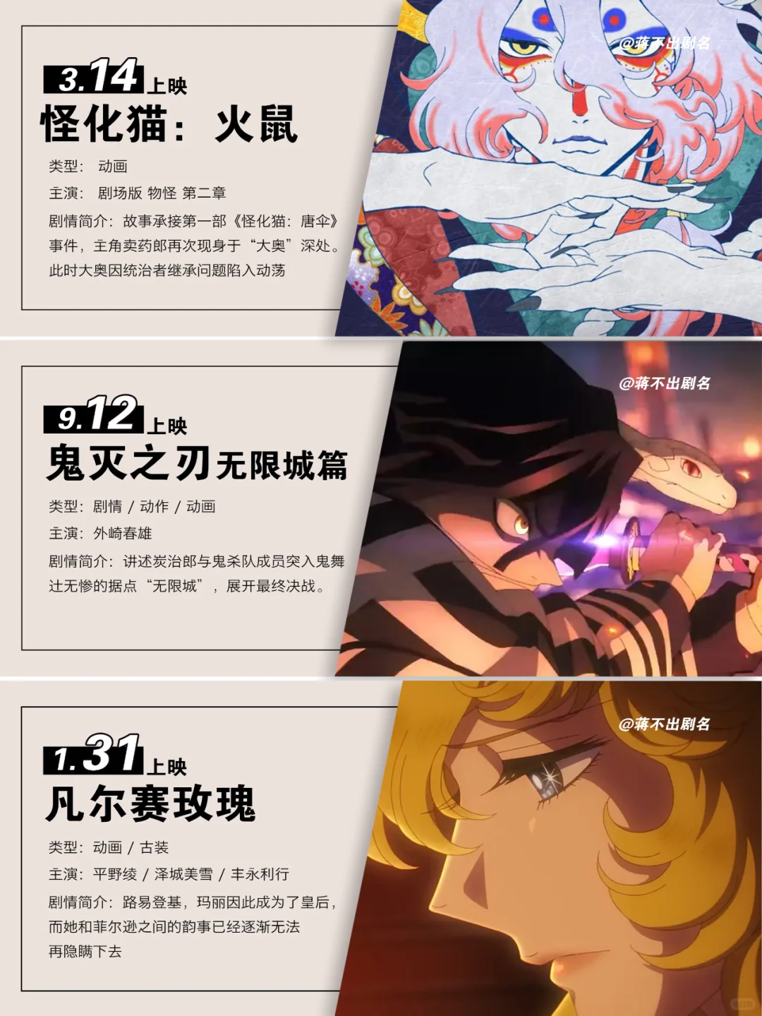 即将上映的动画电影你最期待哪一部？