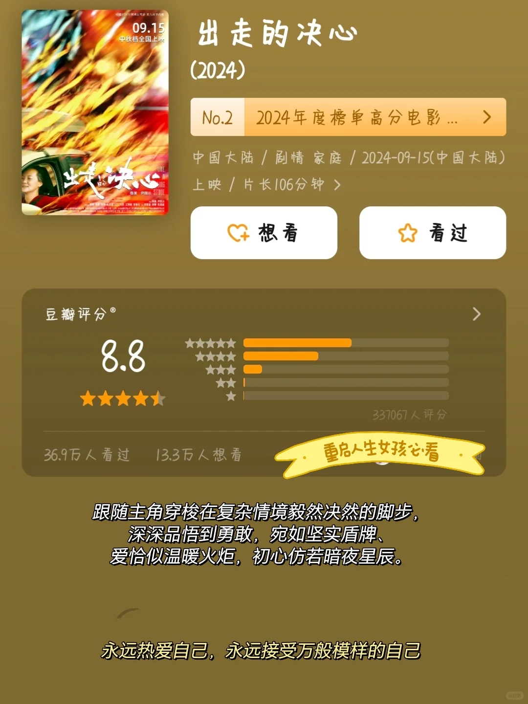 内核不稳的女生，请狂刷这9️⃣部电影🔥