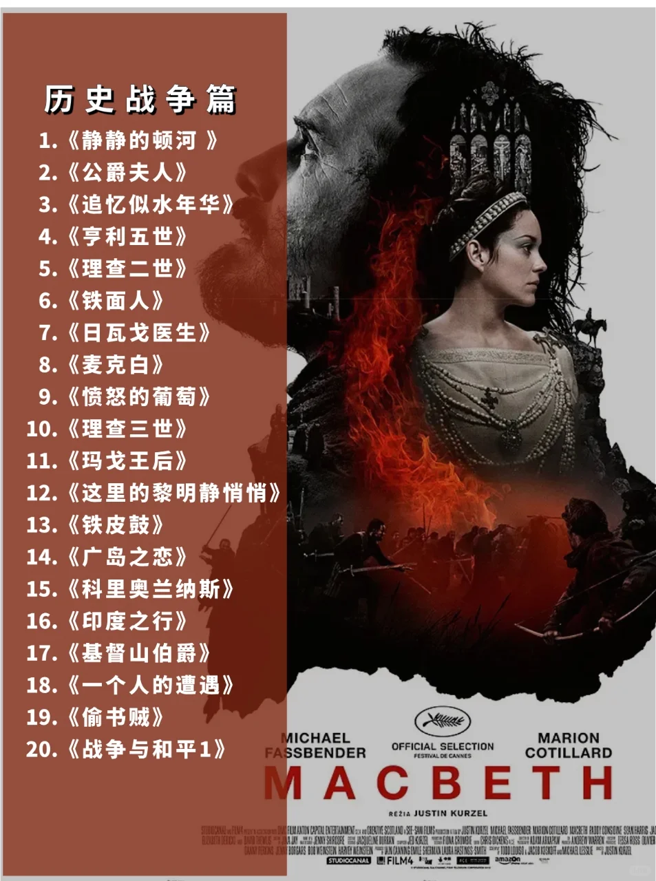 🔥看不进经典名著‖狂刷 100 部改编电影2