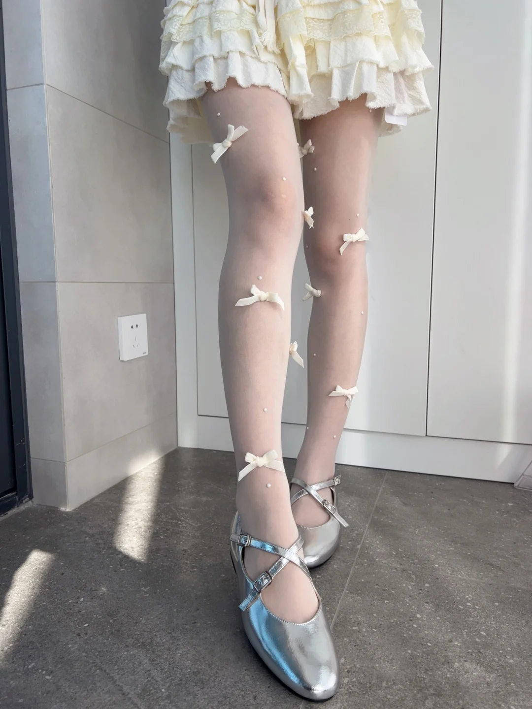 这美肤效果我真滴爱💕有被这条袜子美哭～