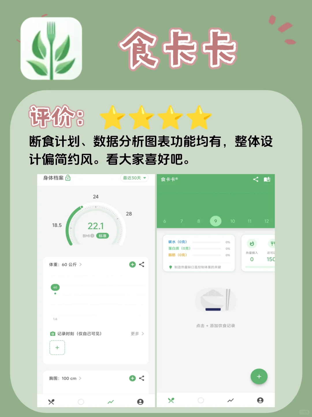 8款减肥APP测评!感兴趣的进!