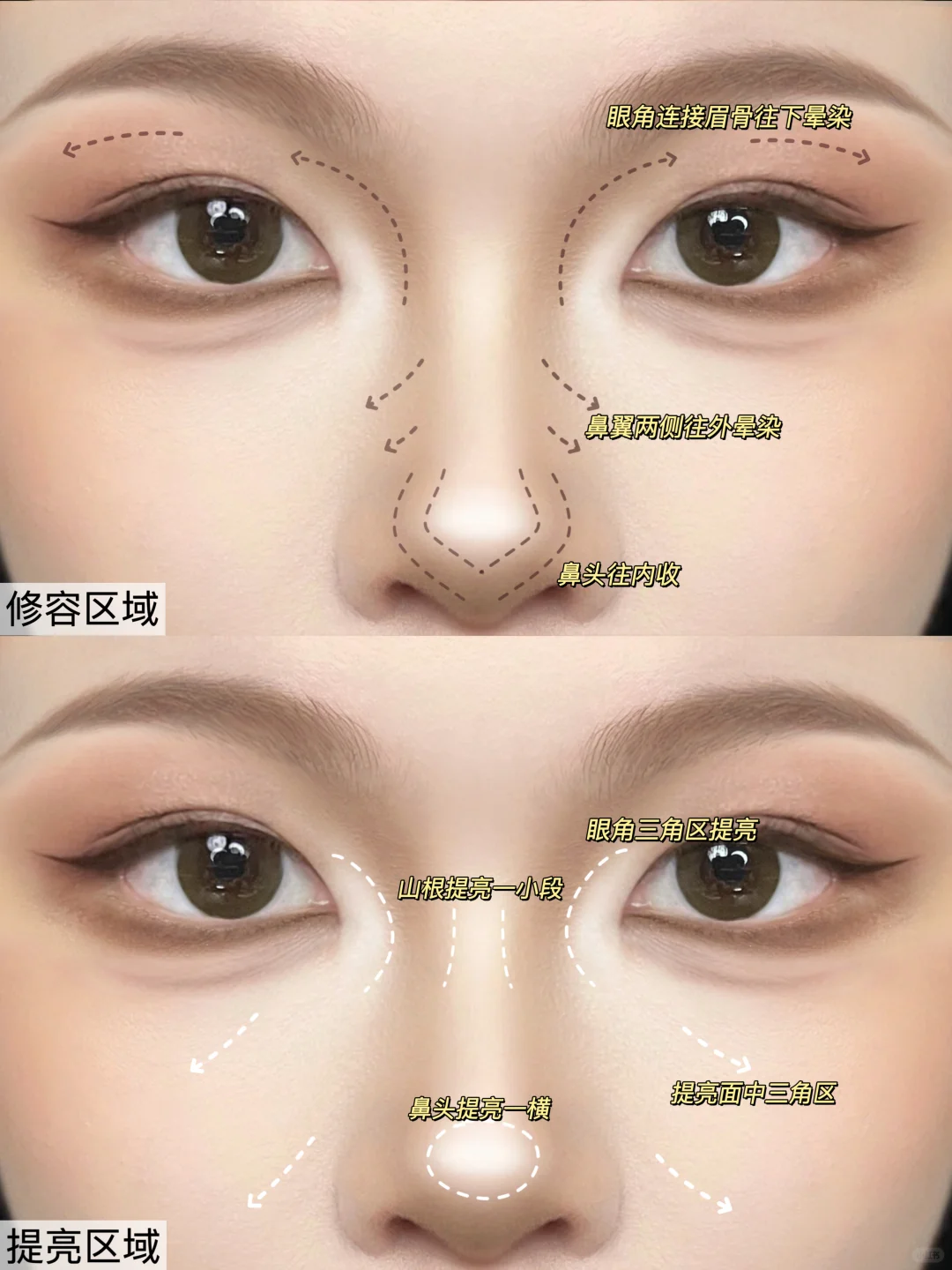 面部扁平要学会放大骨相化妆！！