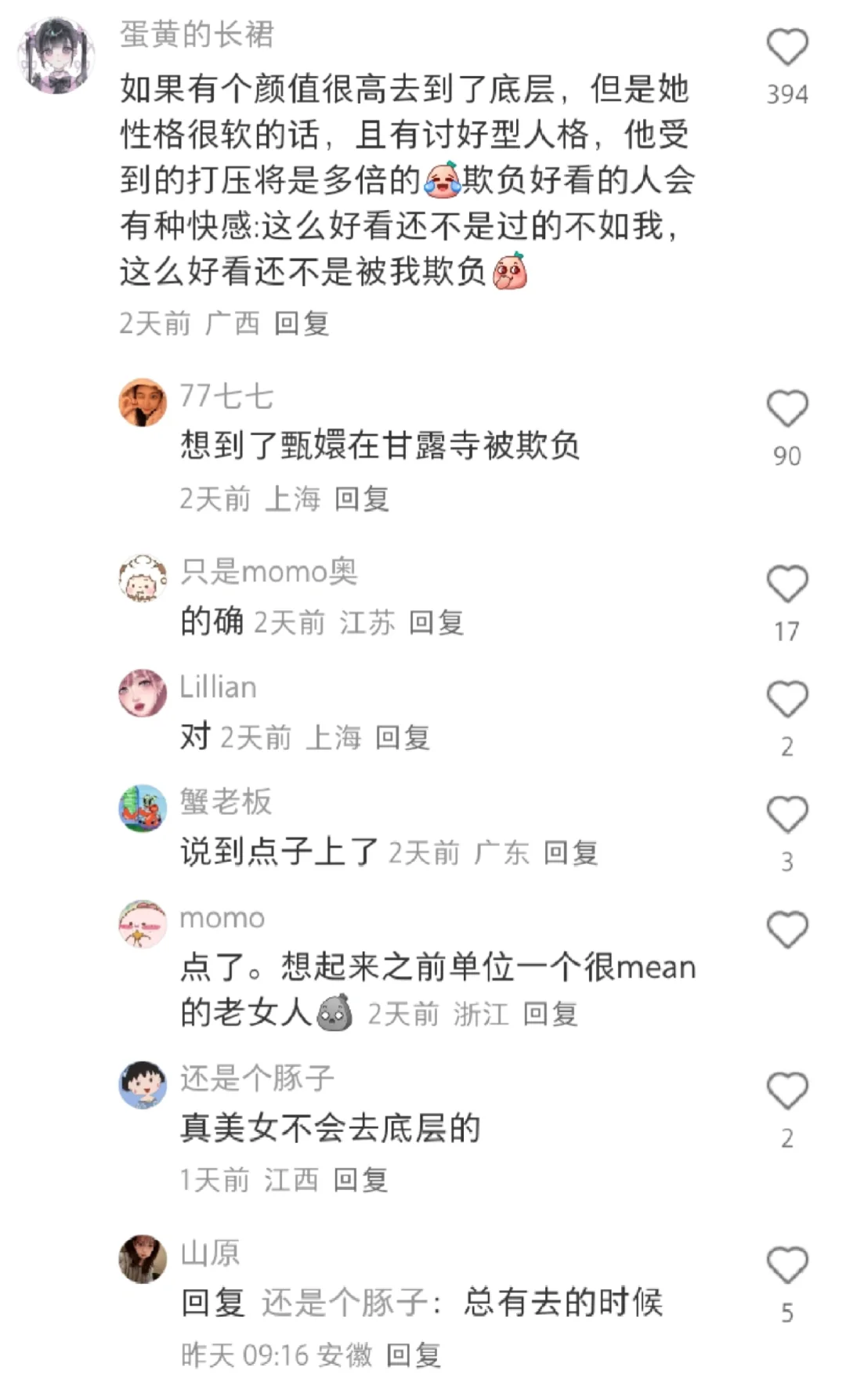 人们会自动给美貌划分层次