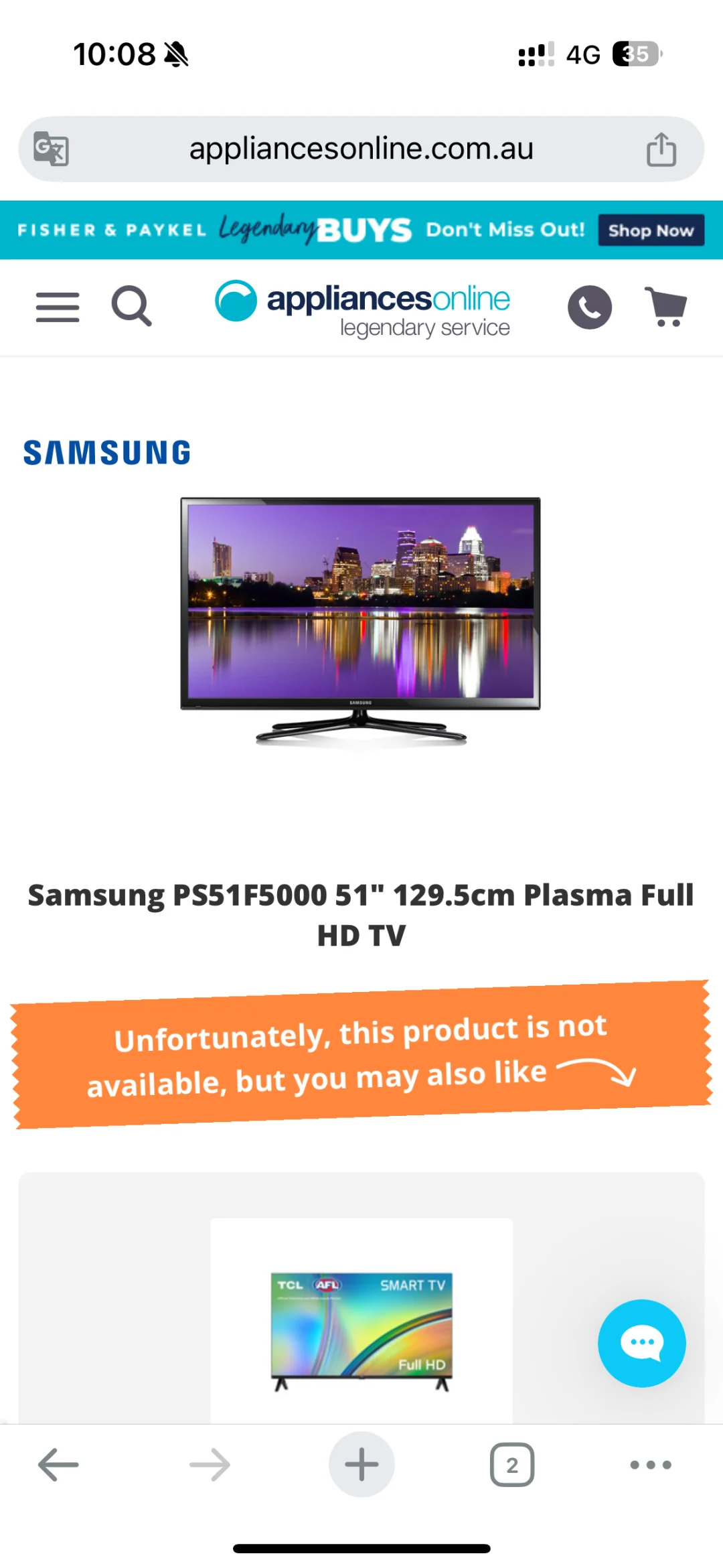 （已出）墨尔本Burwood出51寸电视