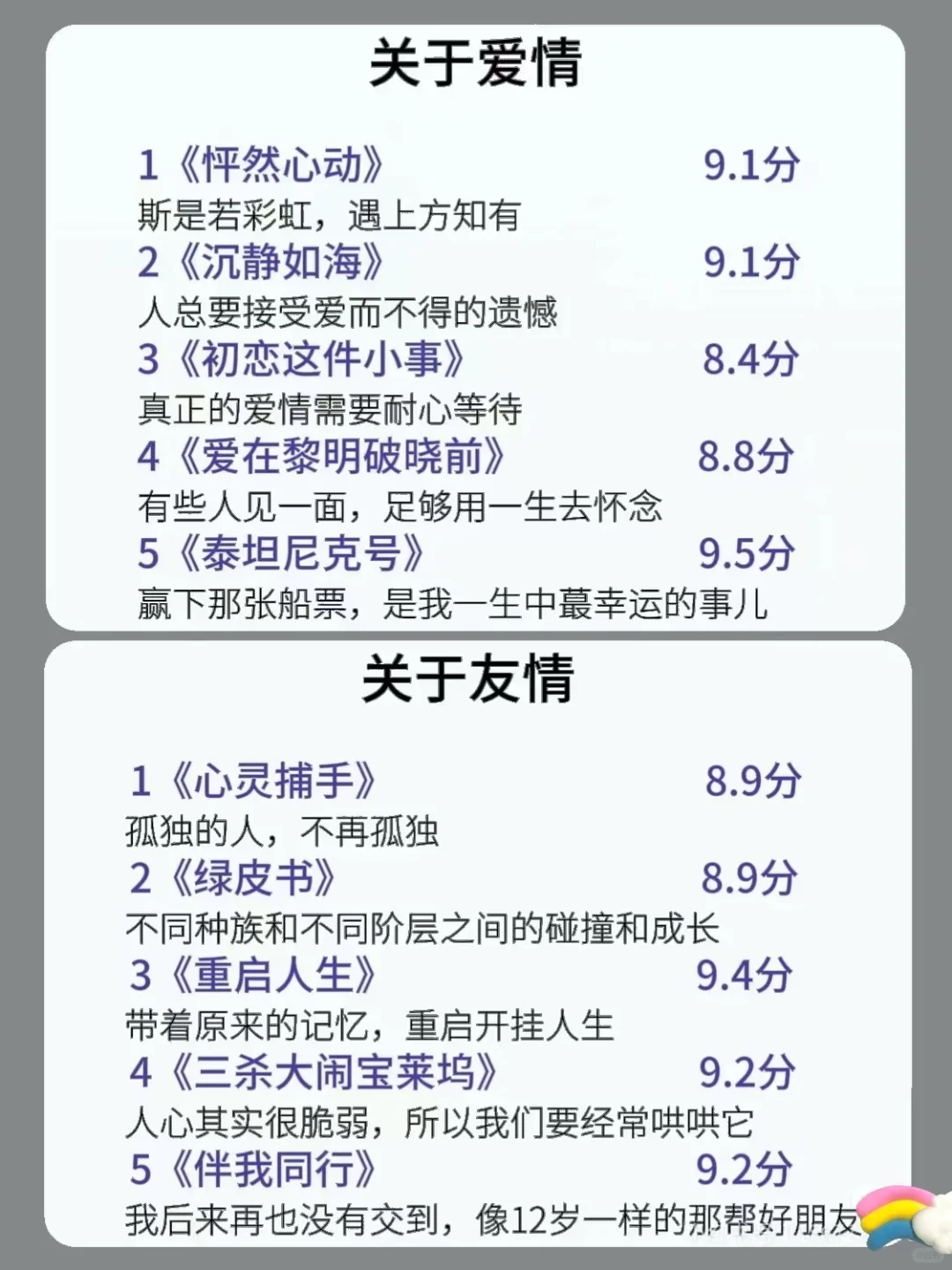 这些电影，你看过几部呢？