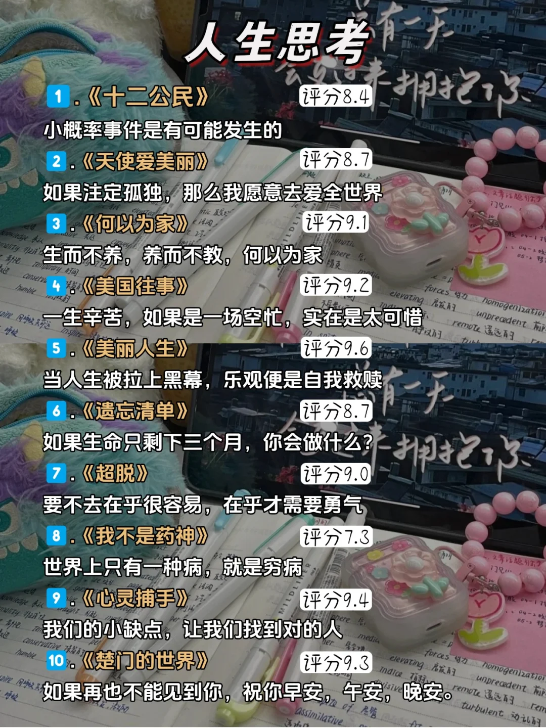 大学期间看了很多遍依然会被震撼的电影🔥