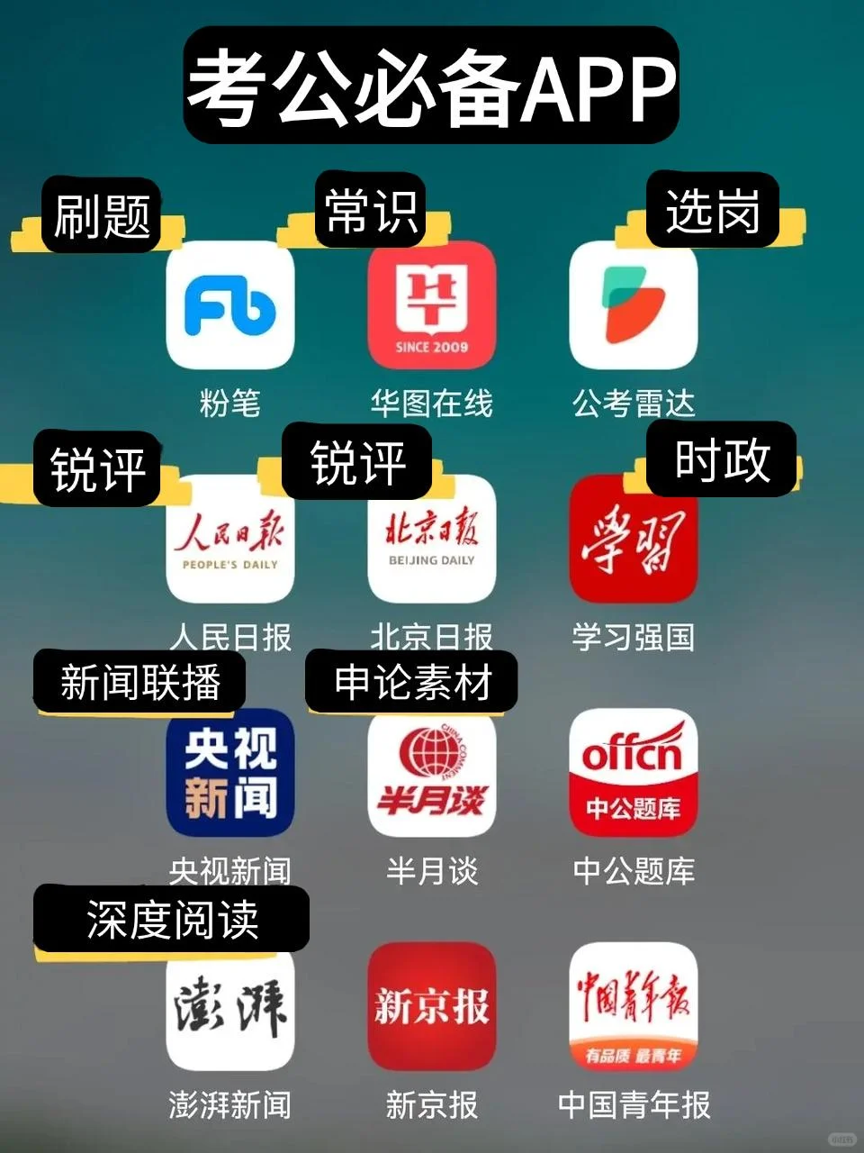 ✨为了考公新入的平板,千万要装这些APP