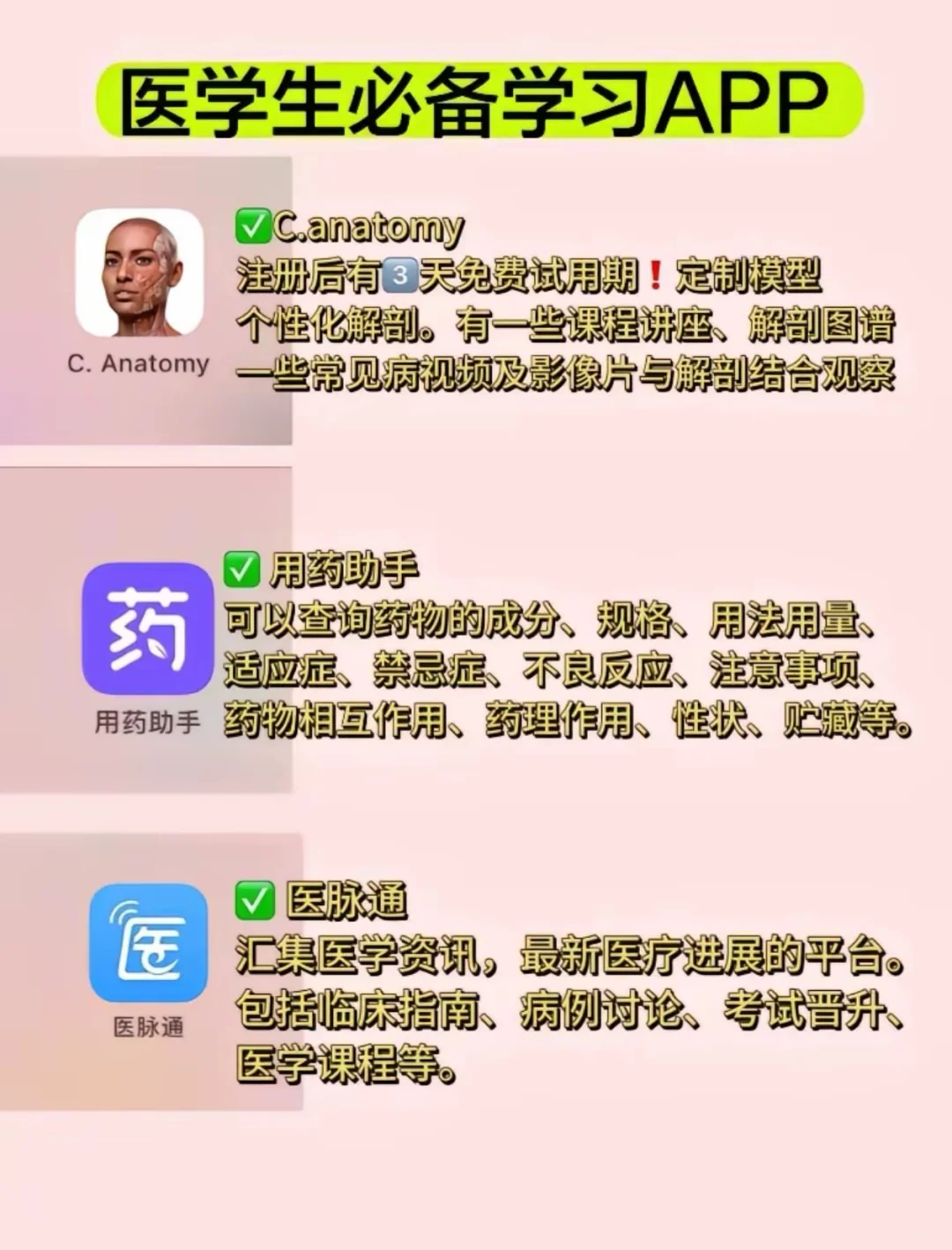 医学生人手必备的宝藏APP