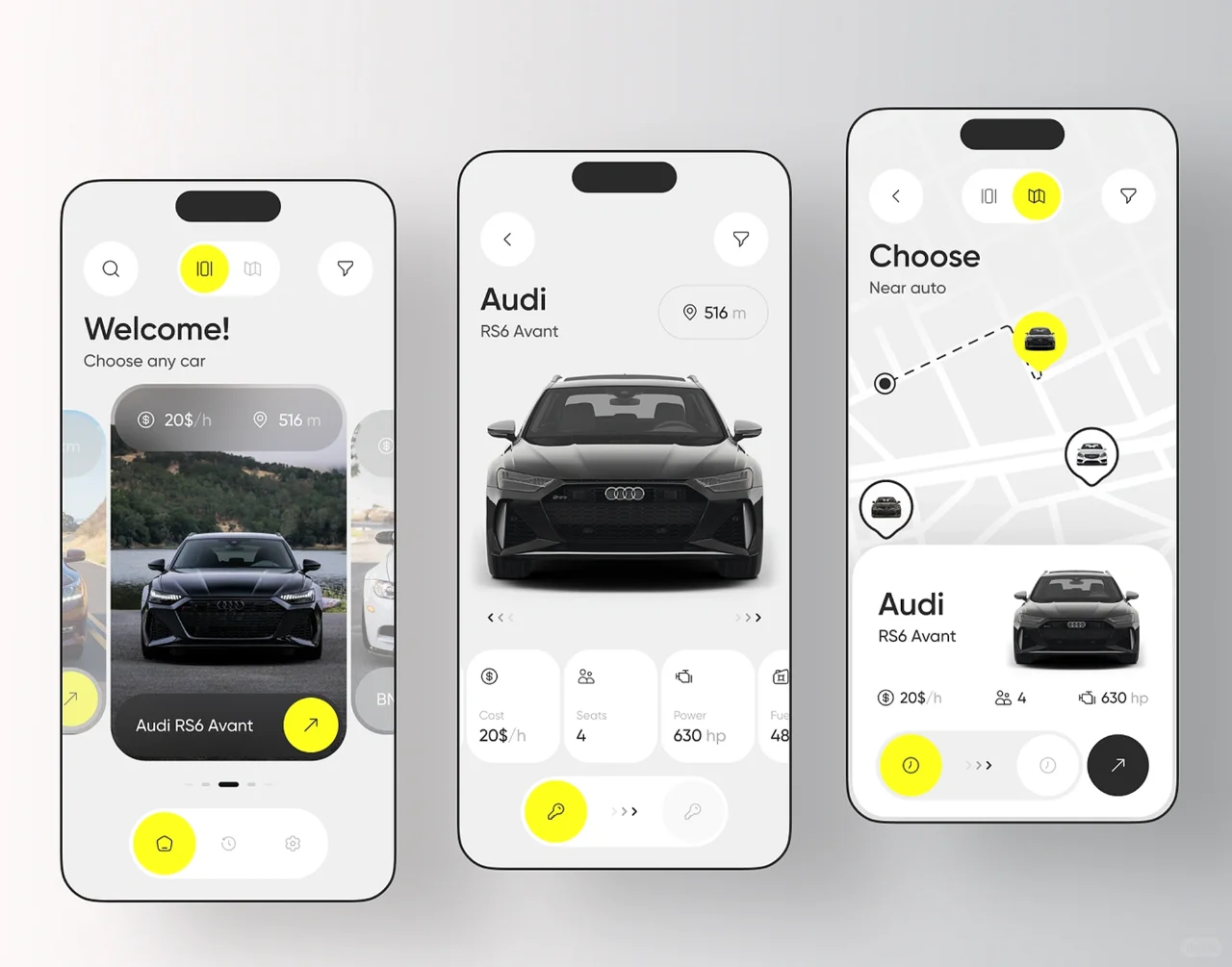 优秀UI设计分享-汽车类app界面设计