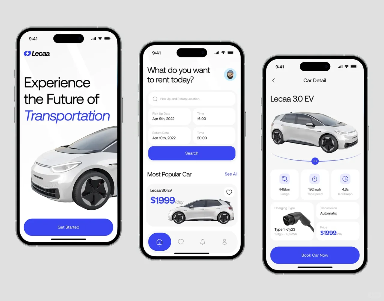 优秀UI设计分享-汽车类app界面设计