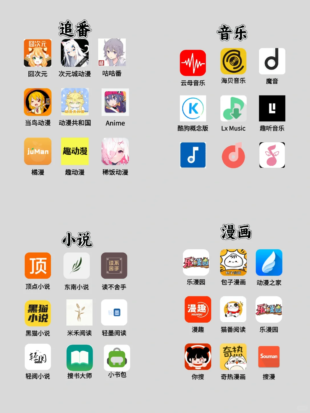 安卓 苹果免费追番看漫画软件分享！