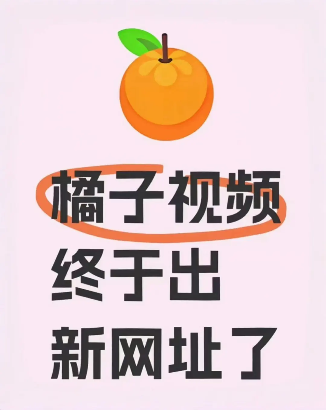 橘子新网址来啦！一起追剧吧