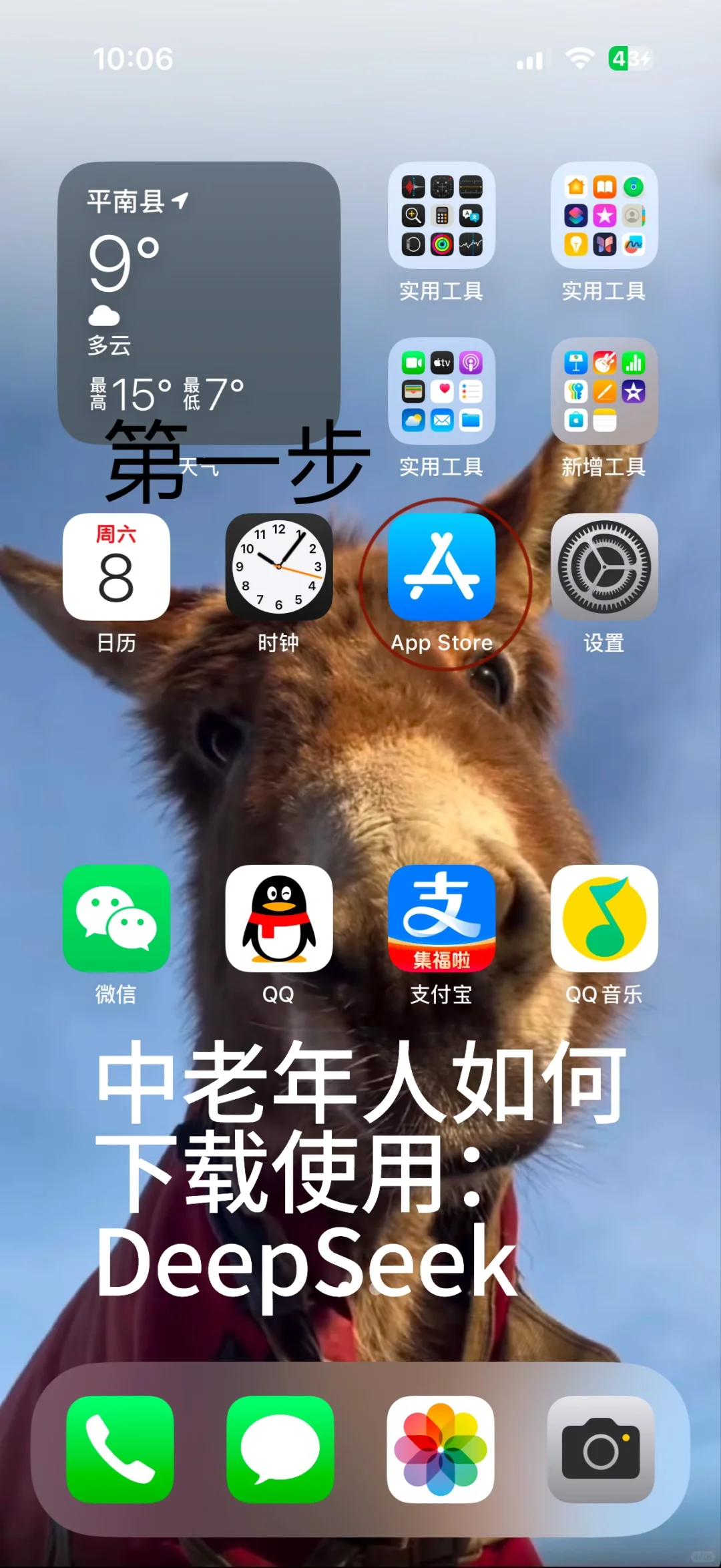 中老年人如何下载：人工智能DeepSeek