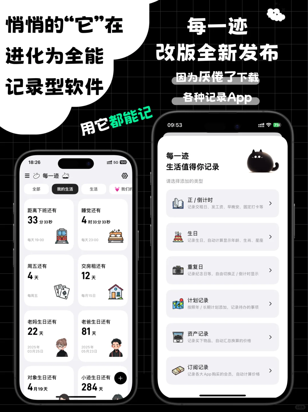 厌倦了下载各种App，我做了全能记录型App