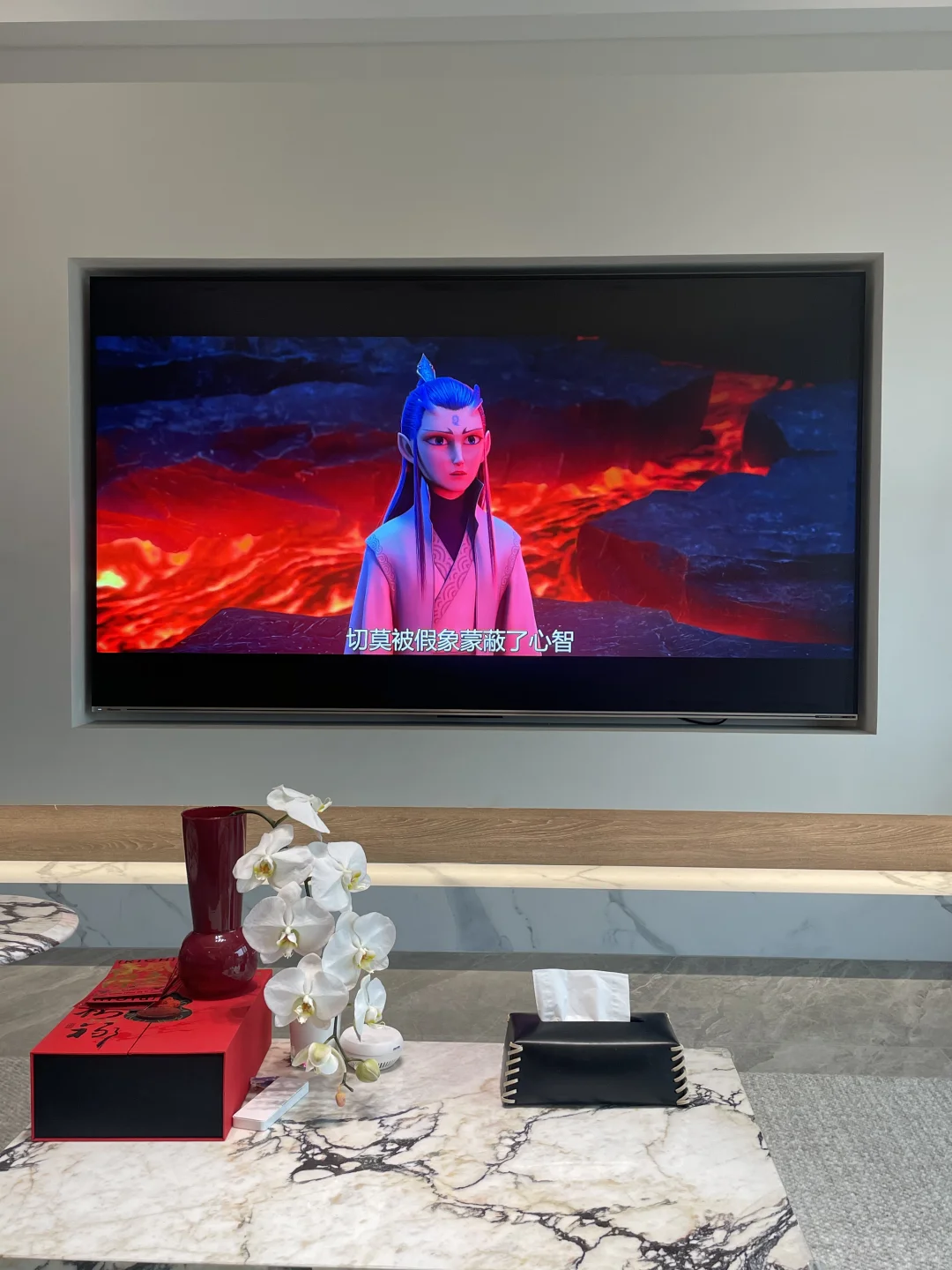 太炸裂了!98寸大屏电视看#哪吒