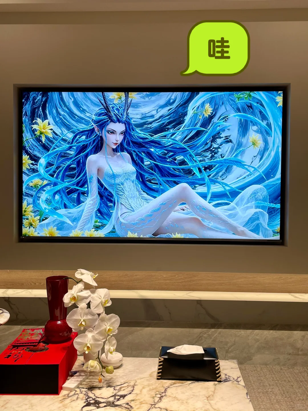 太炸裂了!98寸大屏电视看#哪吒