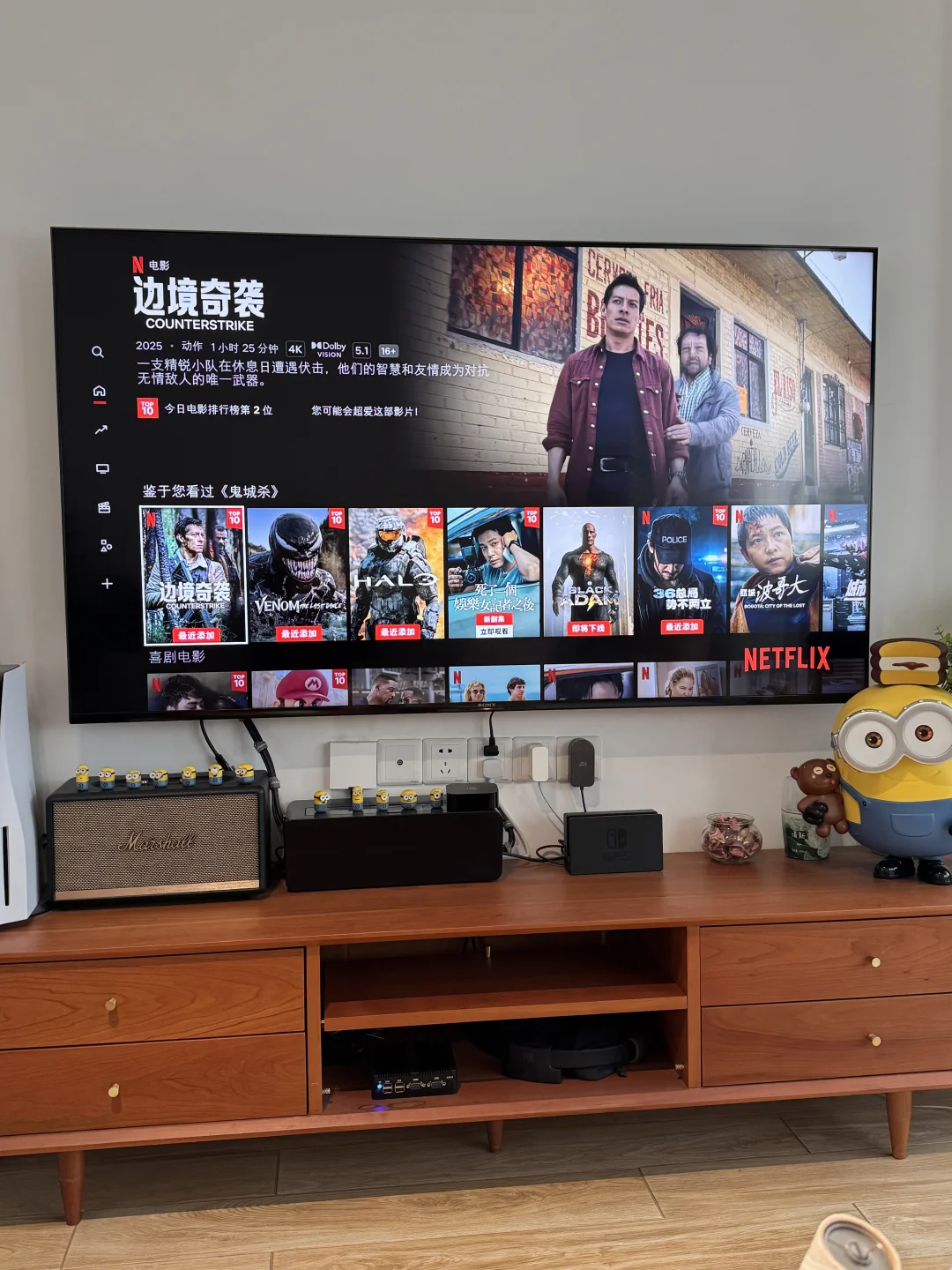 家里的sony电视安装Netflix成功了！