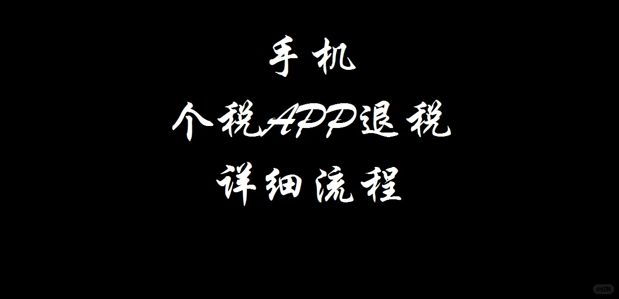 ✨手把手教你手机个税 APP 退税全流程✨