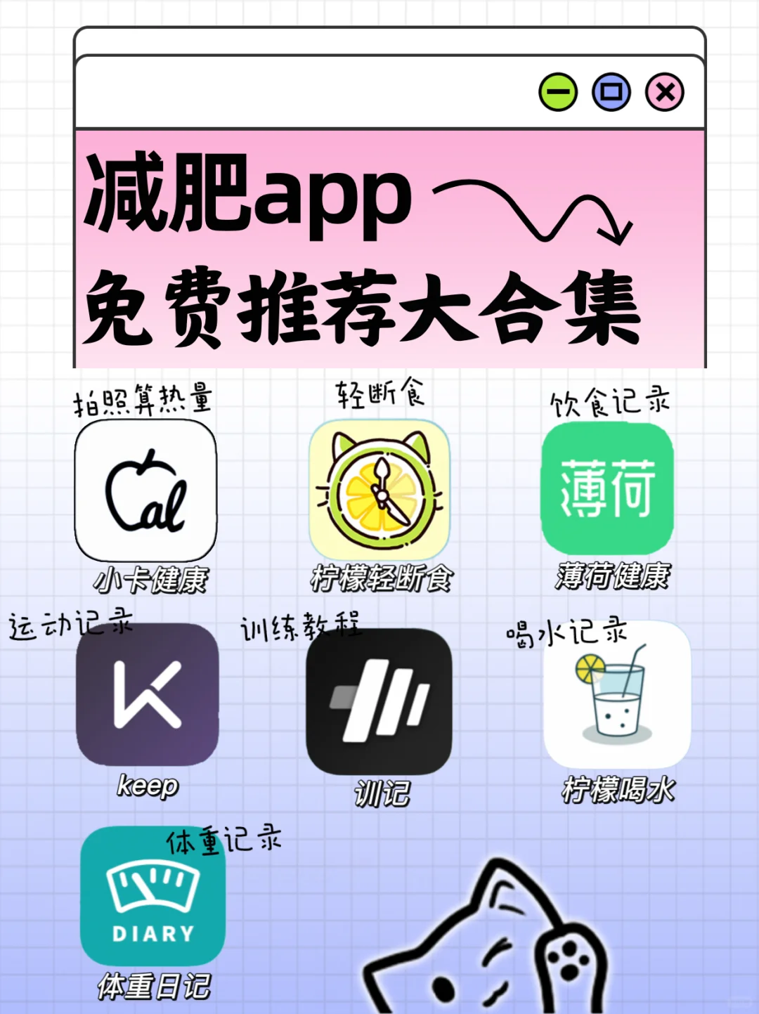 减肥软件免费推荐大合集！