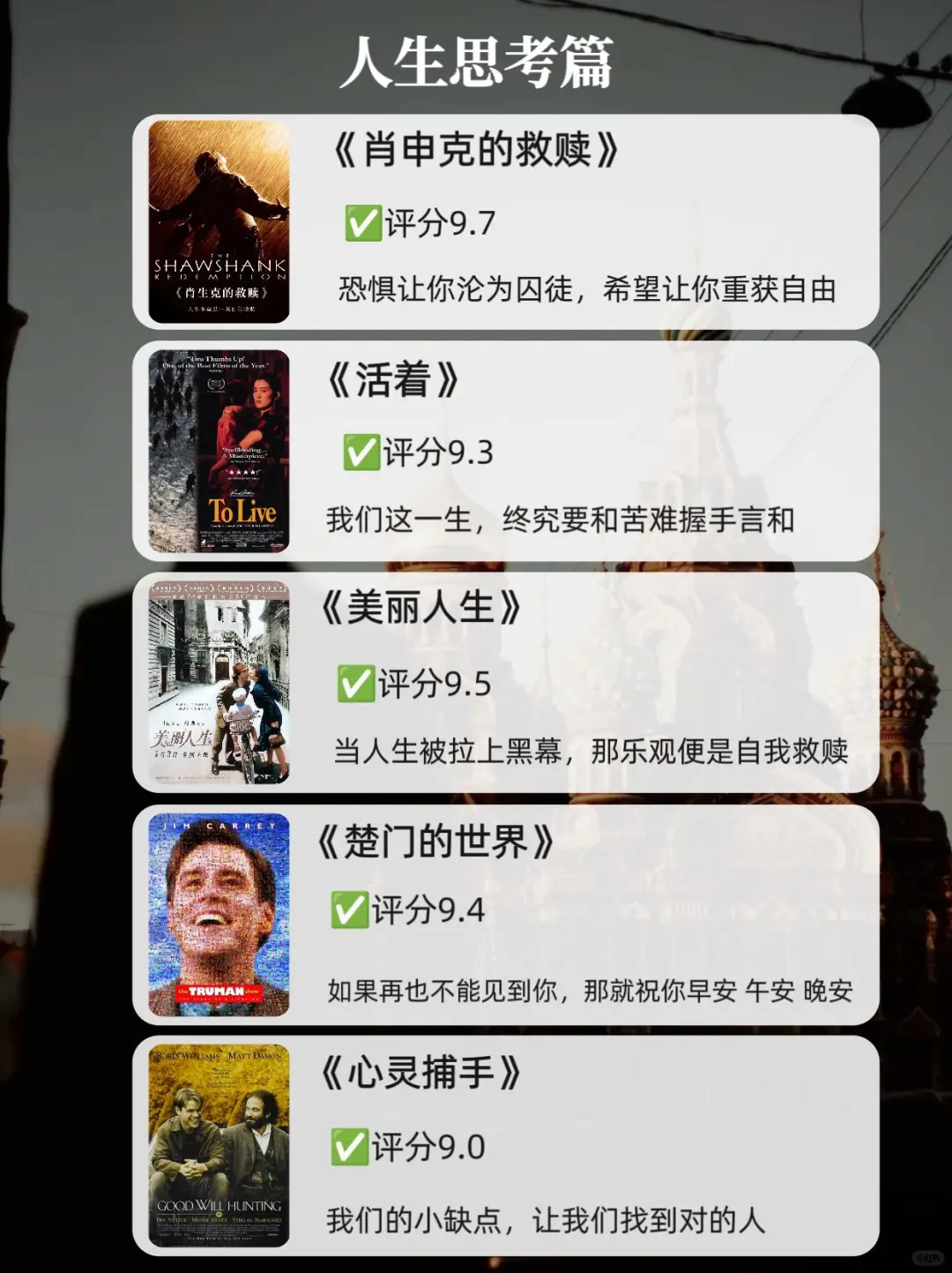 熬夜也要狂刷的20部高分经典电影