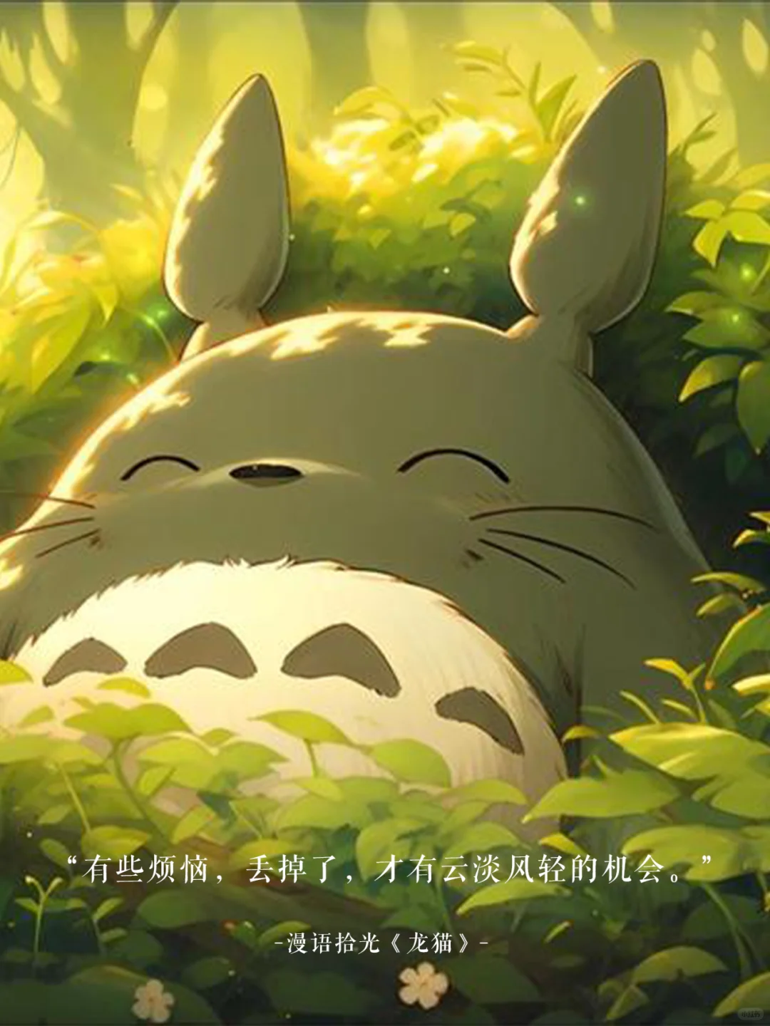 🌿那些年《龙猫》电影温暖到心底的台词✨