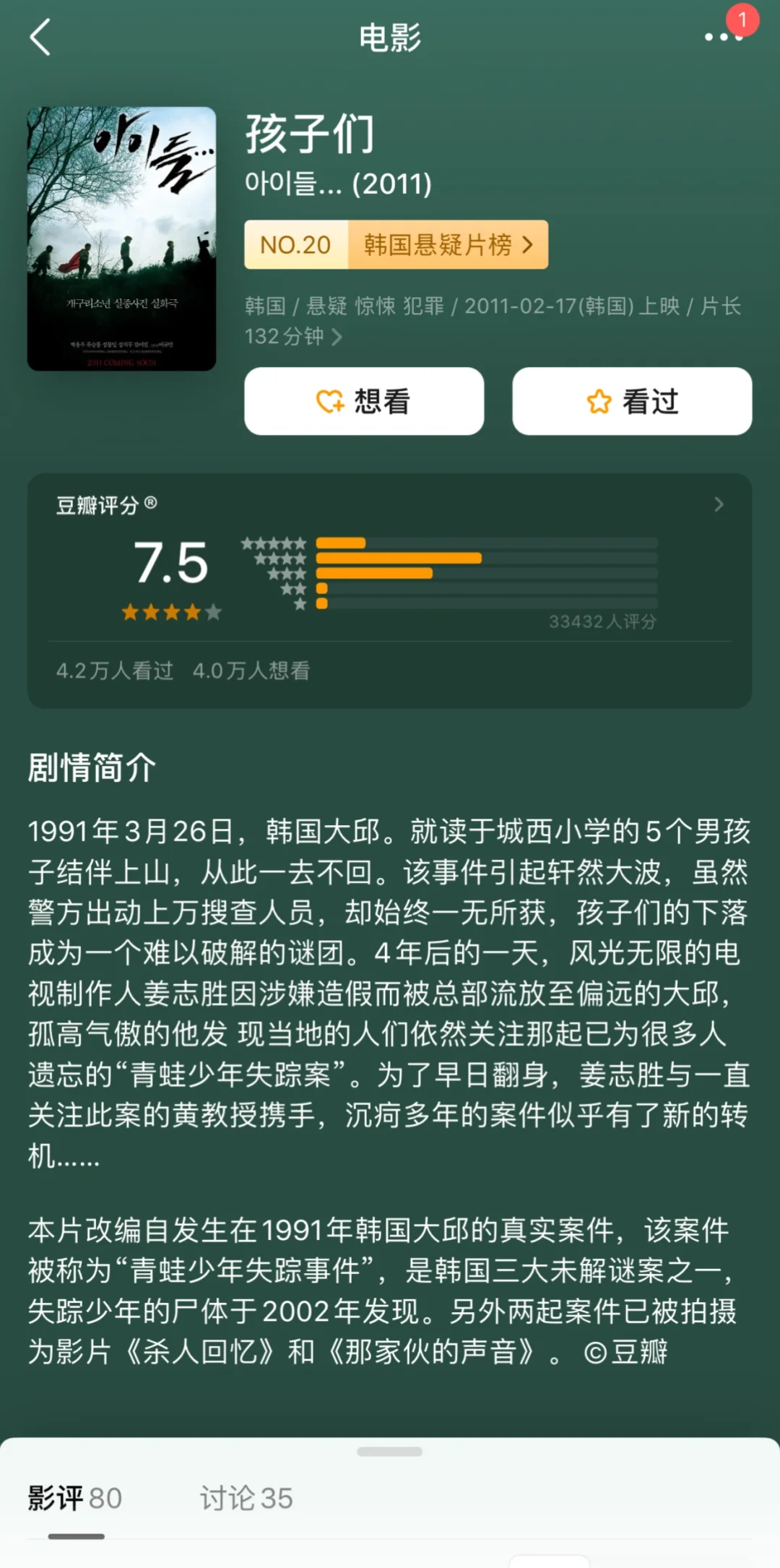 🔥建议码住！9⃣️部高分韩国悬疑犯罪电影推荐