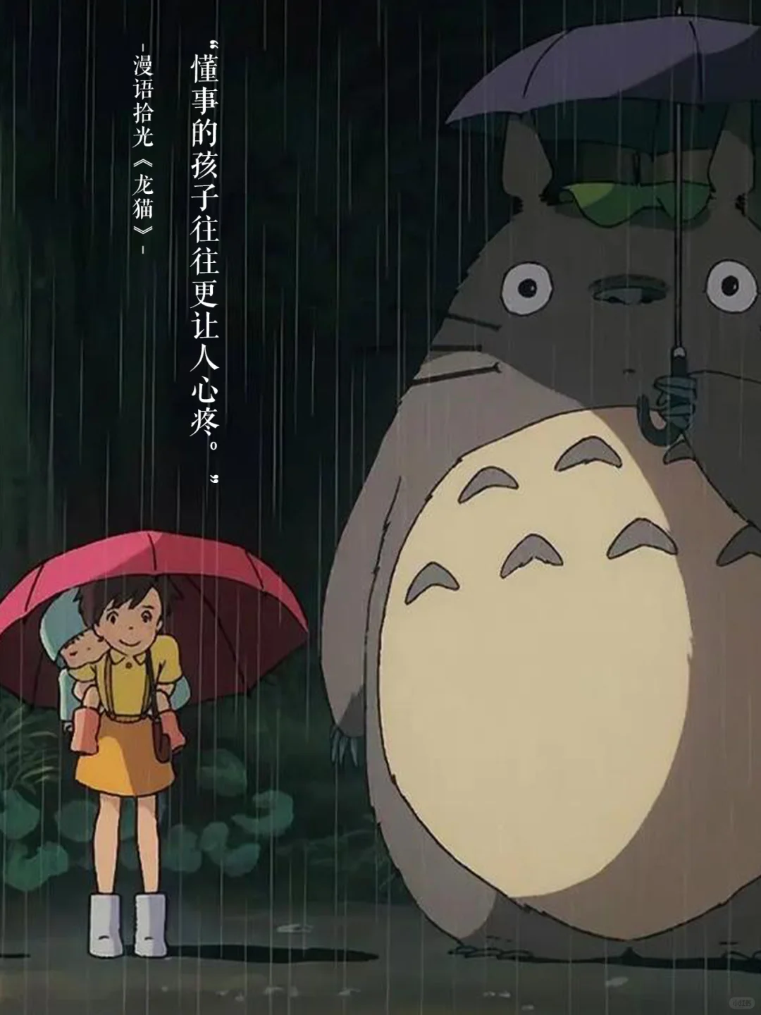 🌿那些年《龙猫》电影温暖到心底的台词✨