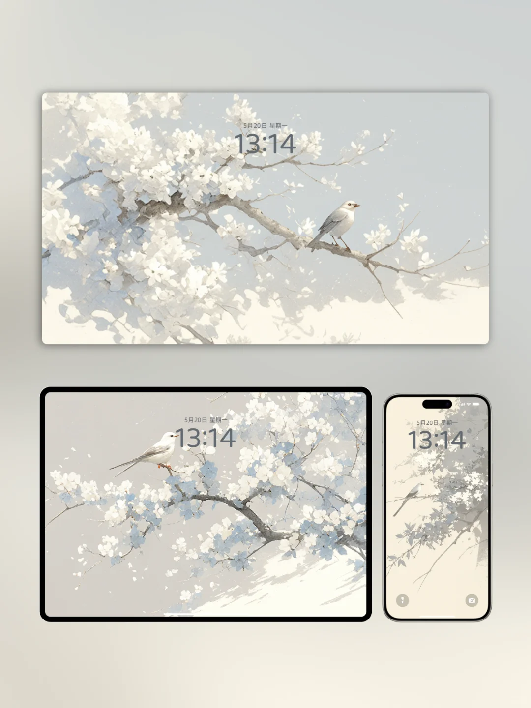 栖枝素影 | 高清壁纸