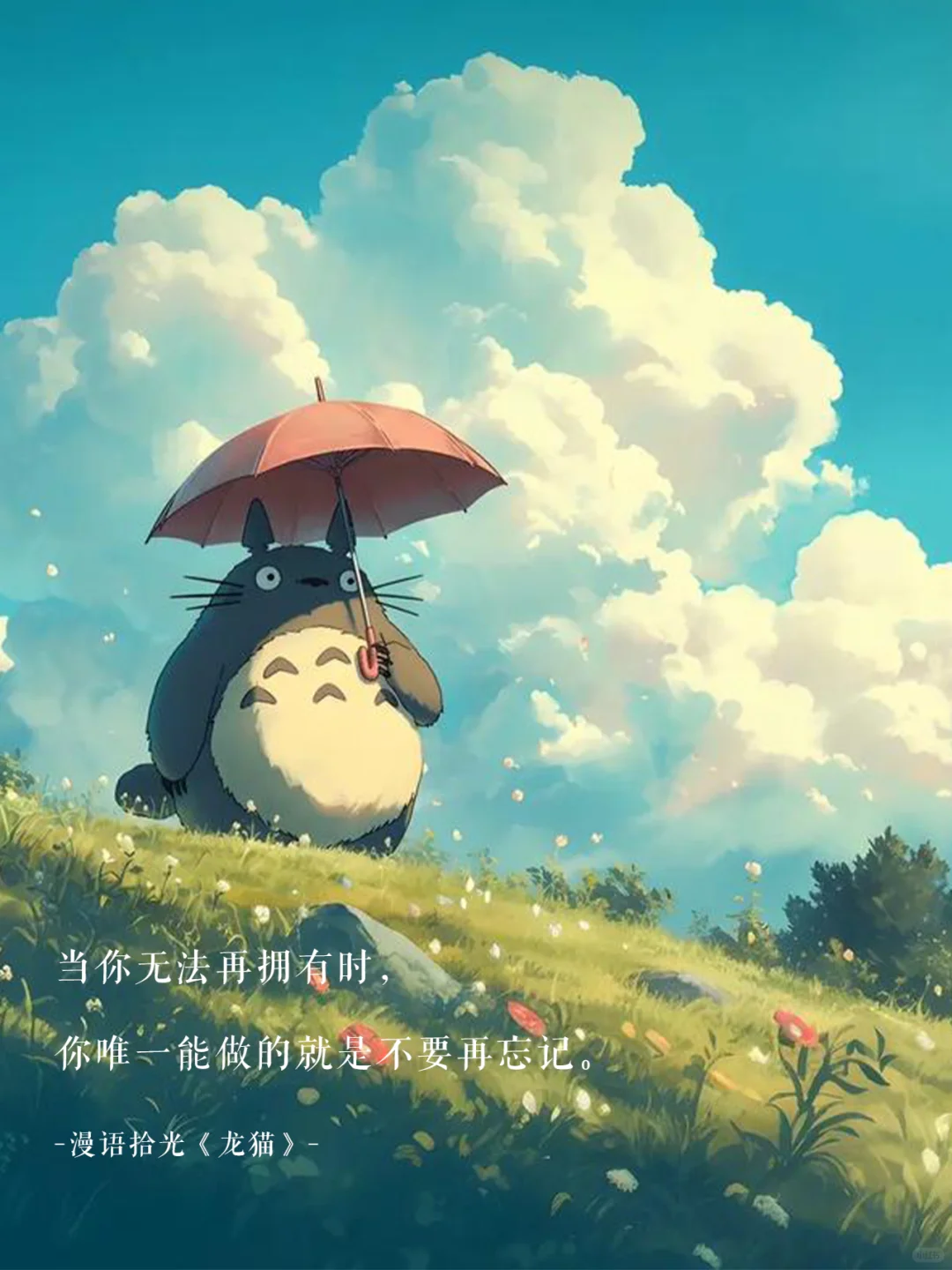 🌿那些年《龙猫》电影温暖到心底的台词✨