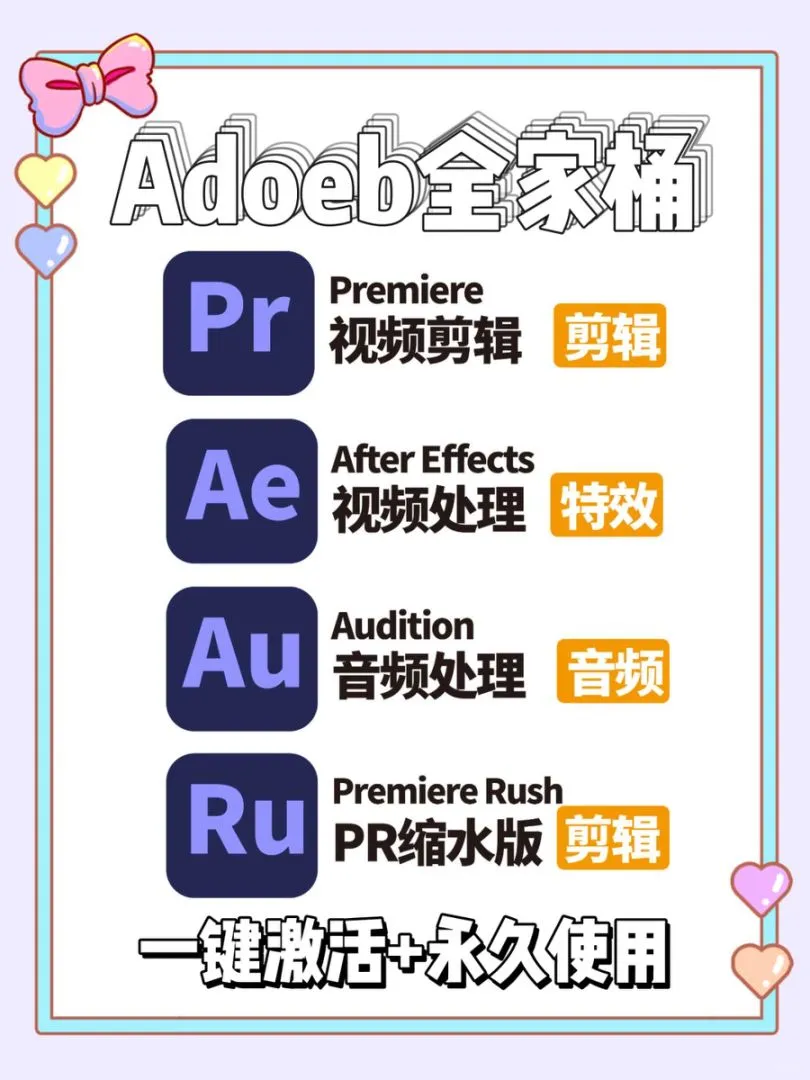 Adobe全家桶一键安装永久使用