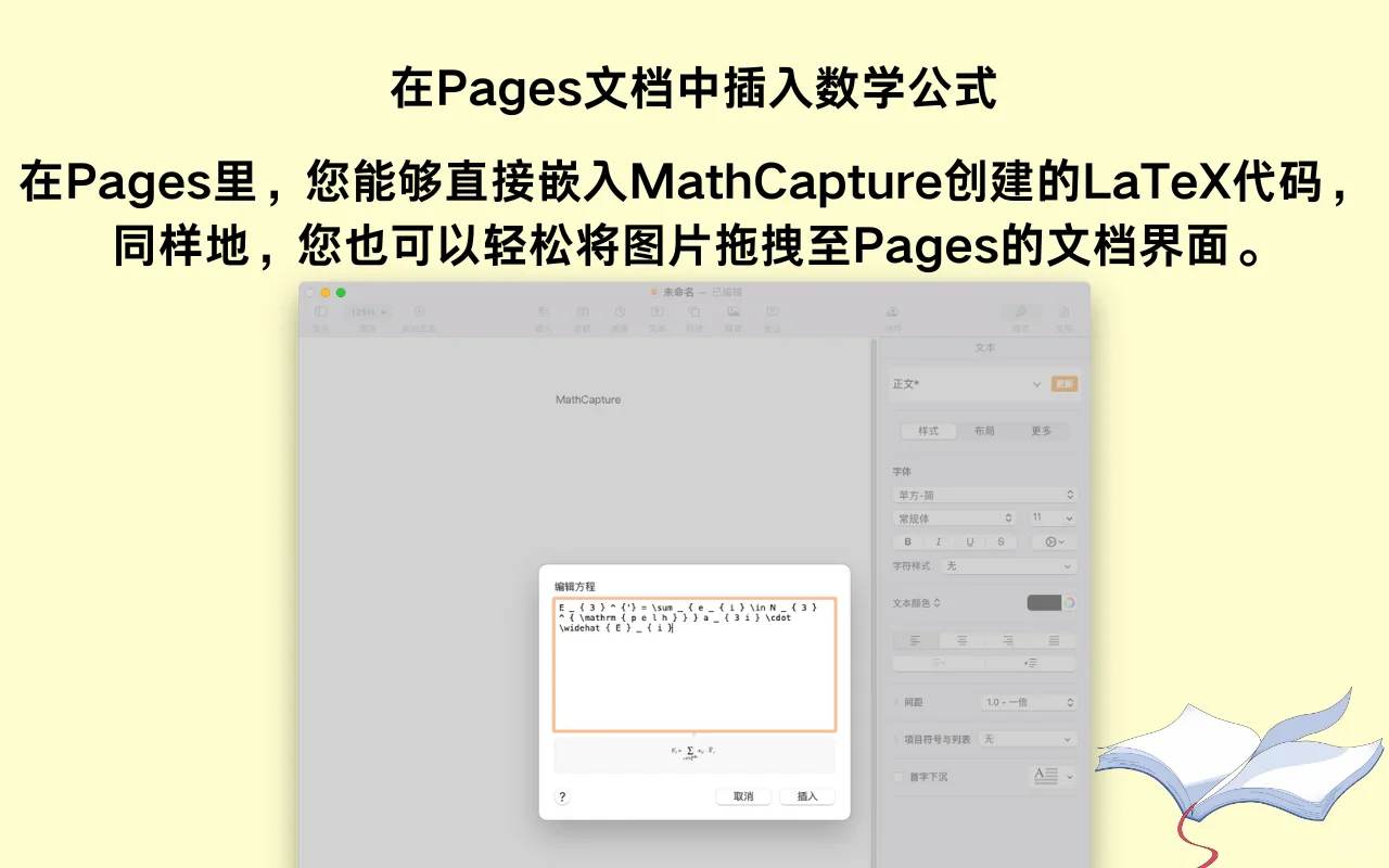 Mac 电脑上的 数学公式编辑器 更新了