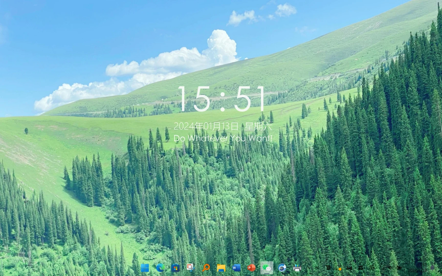 太喜欢win11时钟桌面了，不会卡顿