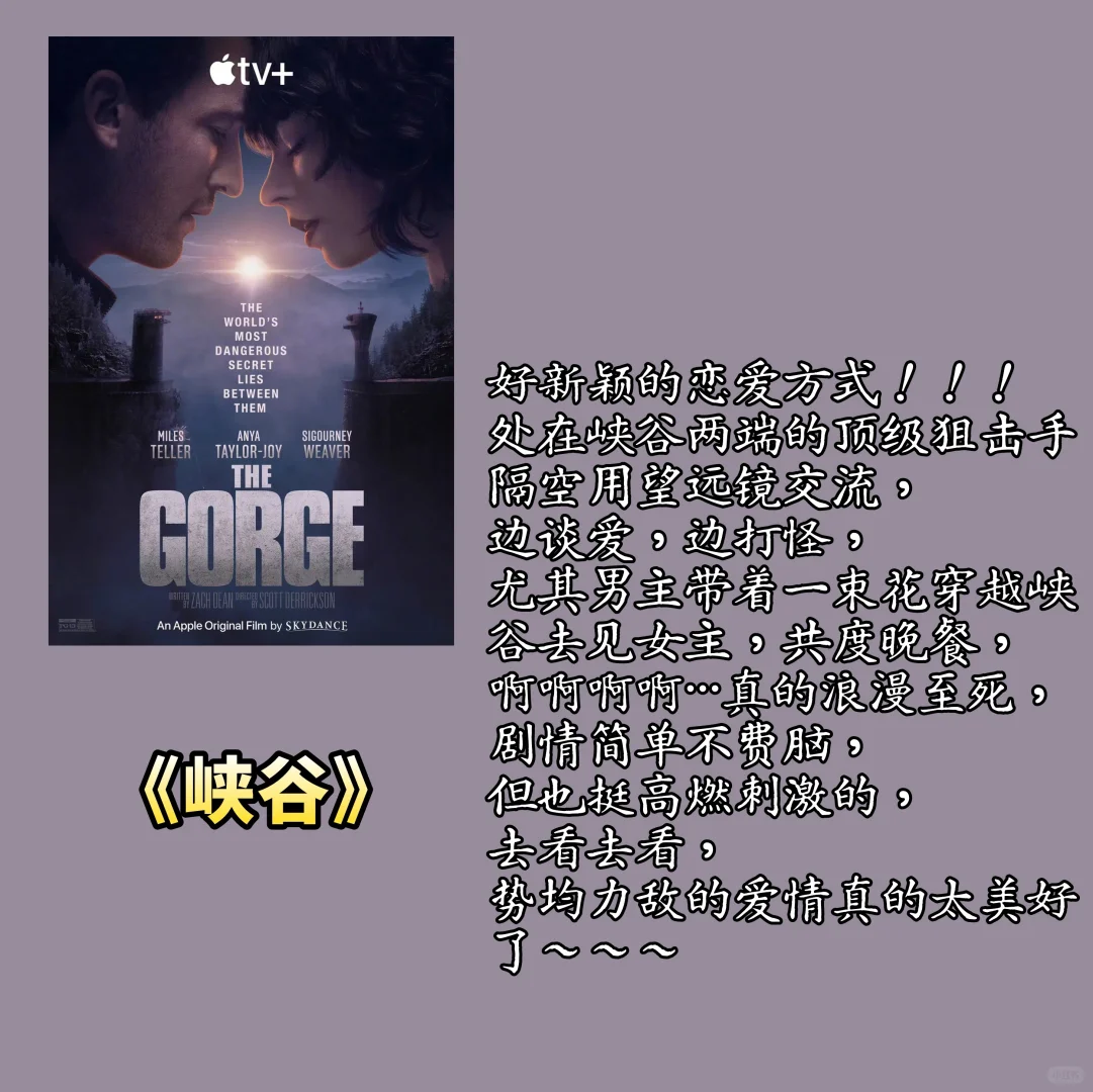 我的近期影单推荐