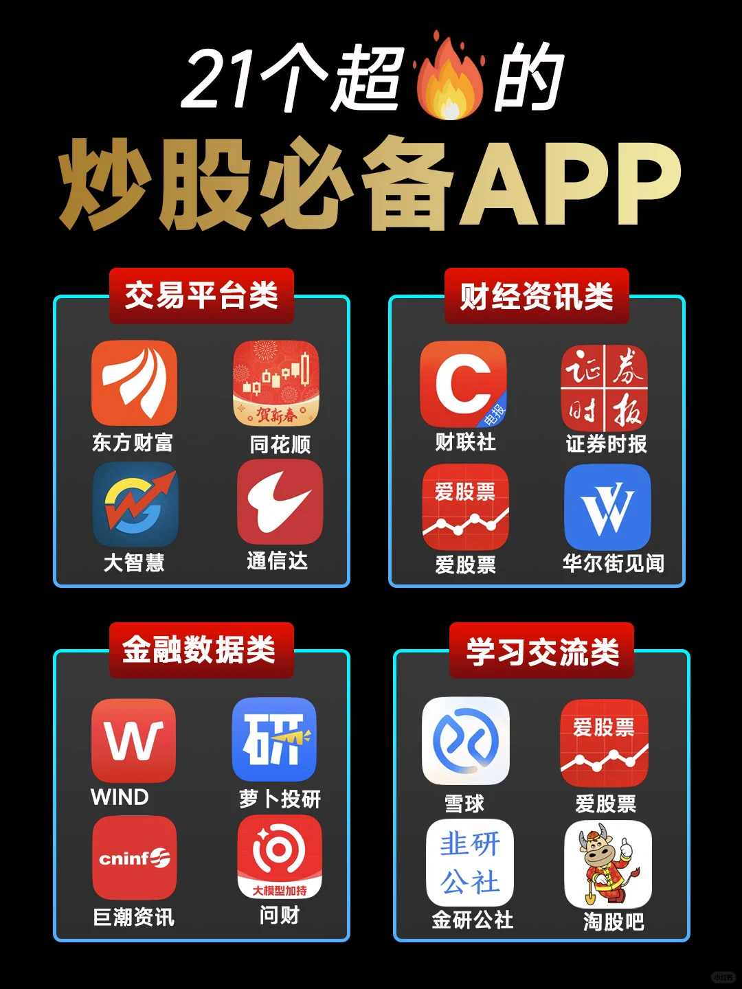搞💰必备🔥小白入市必备21款炒股app